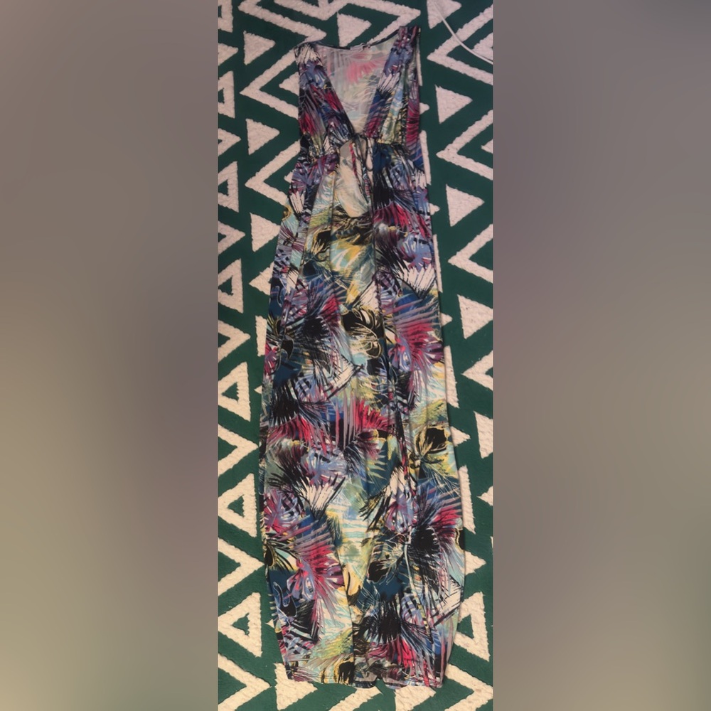 By The Cabana Maxi Dress - Blue/combo